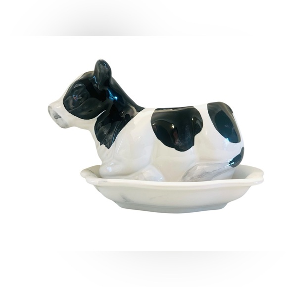 Unbranded Other - Black & White Cow Planter